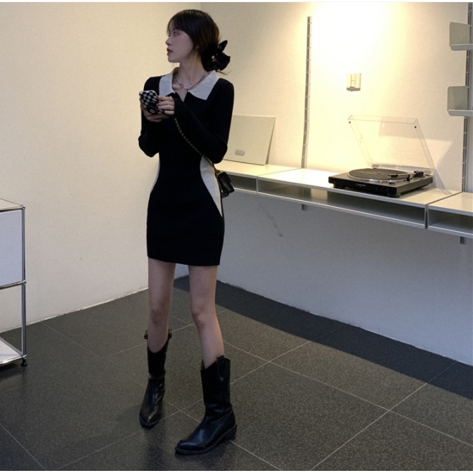 Váy đầm POLO body dài tay,Đầm Váy  Body  Nữ Ngắn HOT TREND Yohamy_officialstore