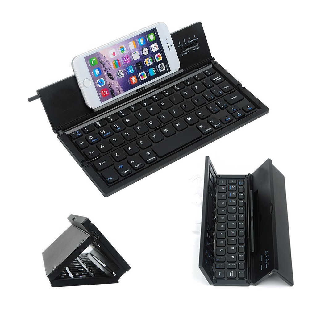 Bàn Phím Bluetooth Không Dây Gấp Gọn Cho Ios / Android Phone / Tablet Pc giá rẻ