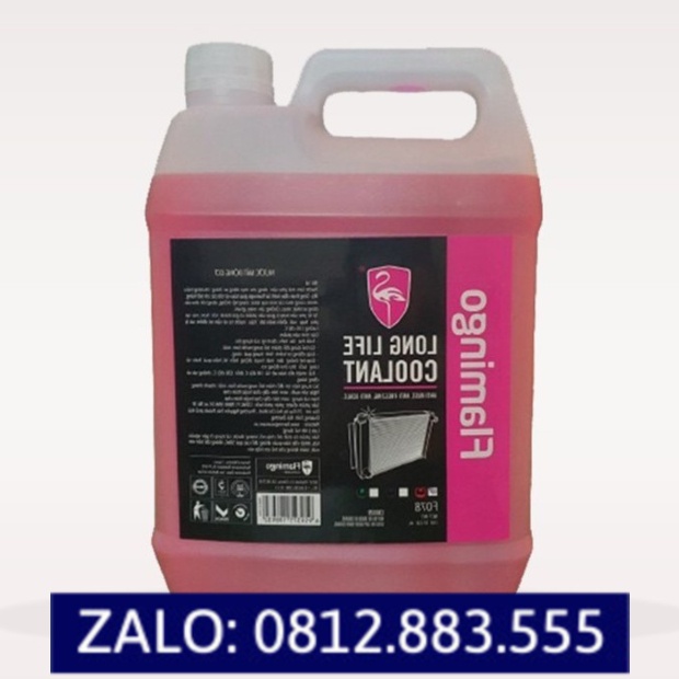 Nước làm mát động cơ Ôtô Flamingo can đỏ 5L F078