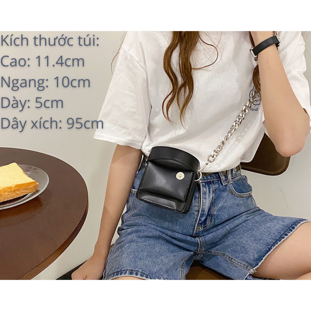 [Mã WAMT2405 giảm 10K đơn 0K] SALE HOT Túi xách mini đeo chéo TV01 da dây xích size 12 cực hot 2020 | BigBuy360 - bigbuy360.vn