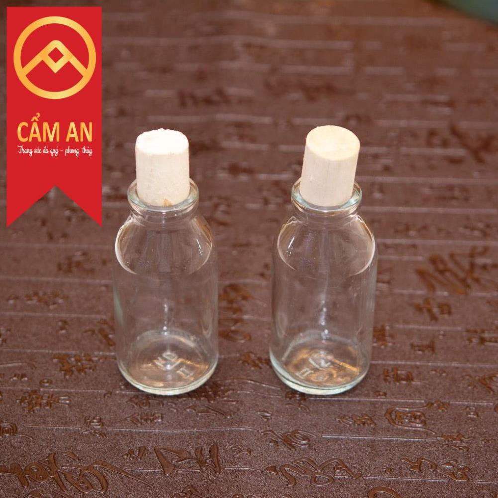 LỌ THỦY TINH NÚT BẦN 100ML ĐỰNG BỘT CÁC LOẠI LÀM ĐỒ TRANG TRÍ CAO 10,5CM