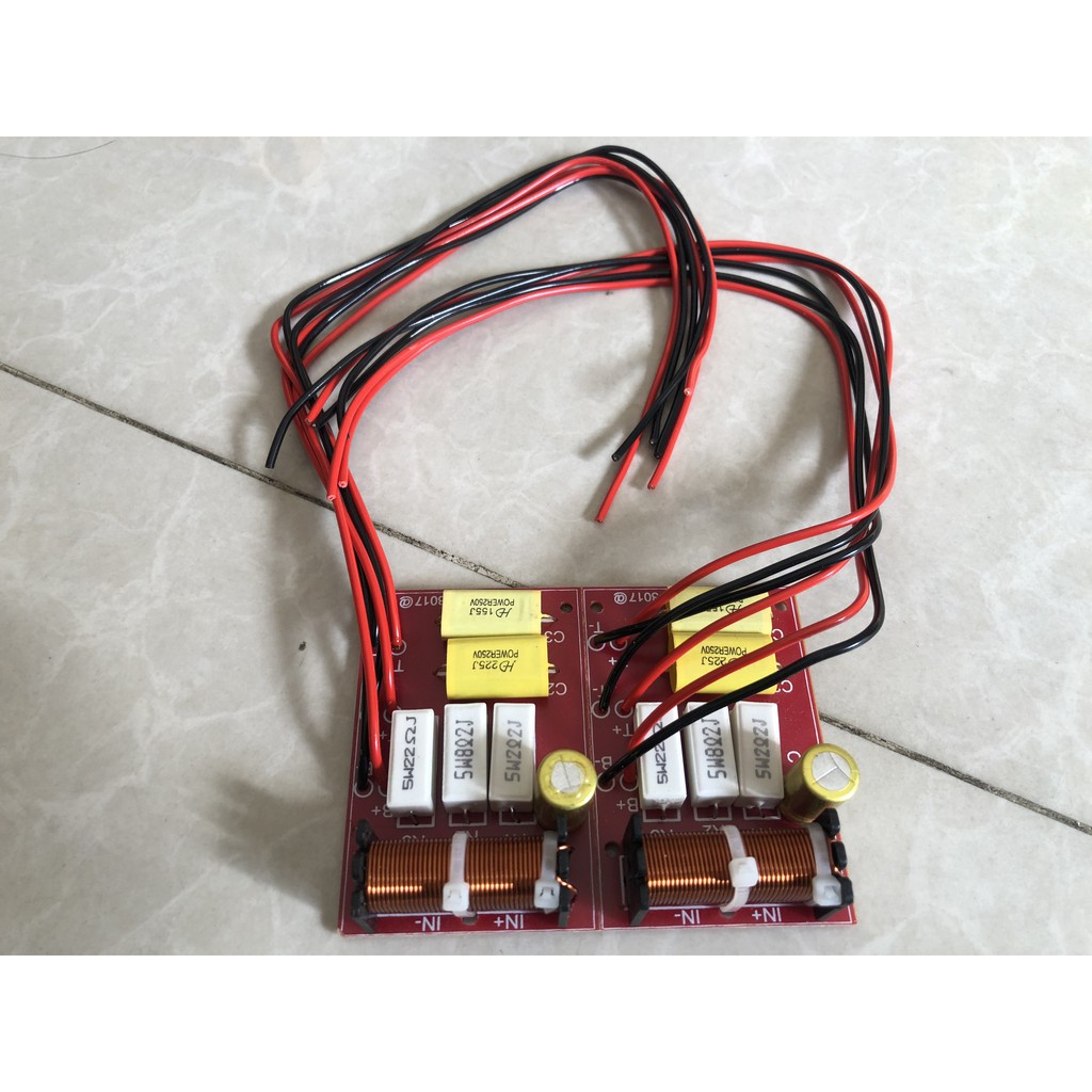 Mạch phân tần loa 1 bass 2 treble