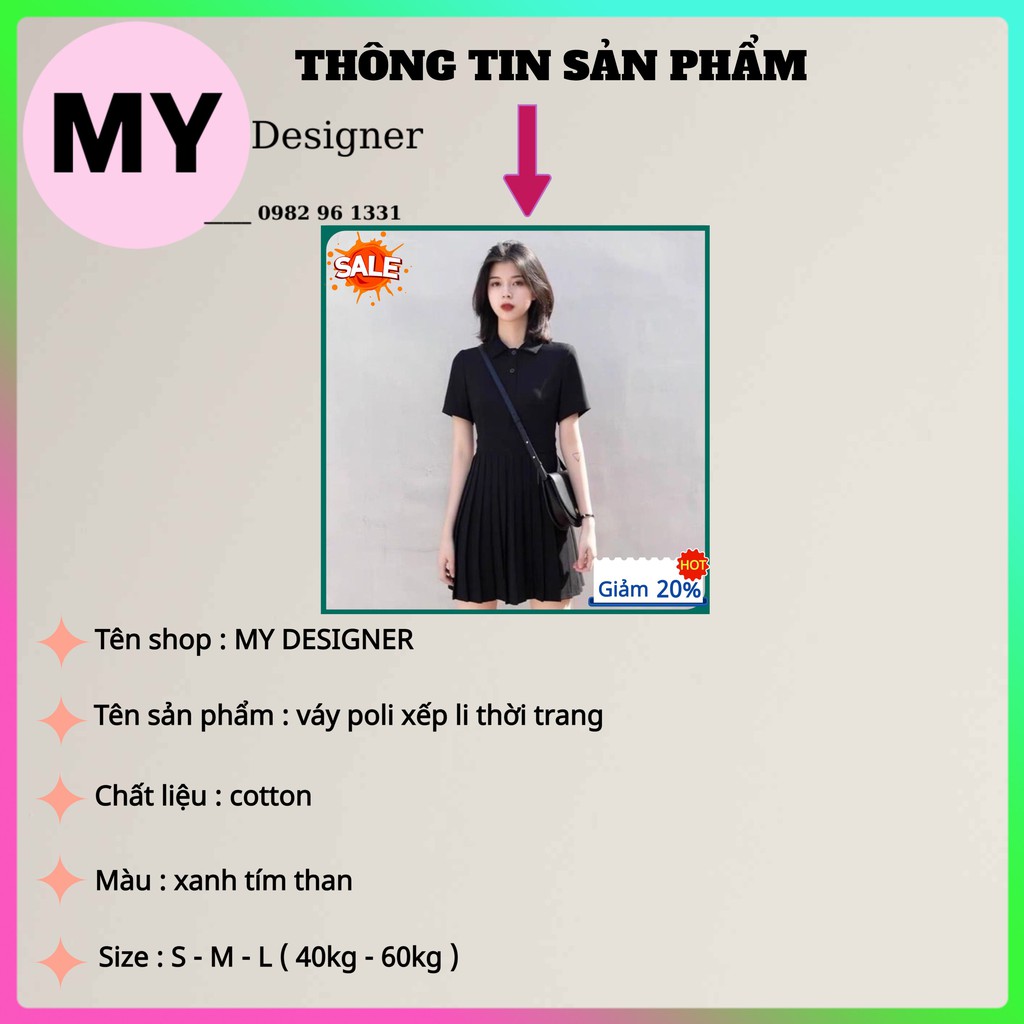 [SIÊU ƯU ĐÃI 50%] Váy xếp li thời trang, đầm xếp ly, váy poly, mặc đi làm, đi học, dự tiệc, sinh nhật