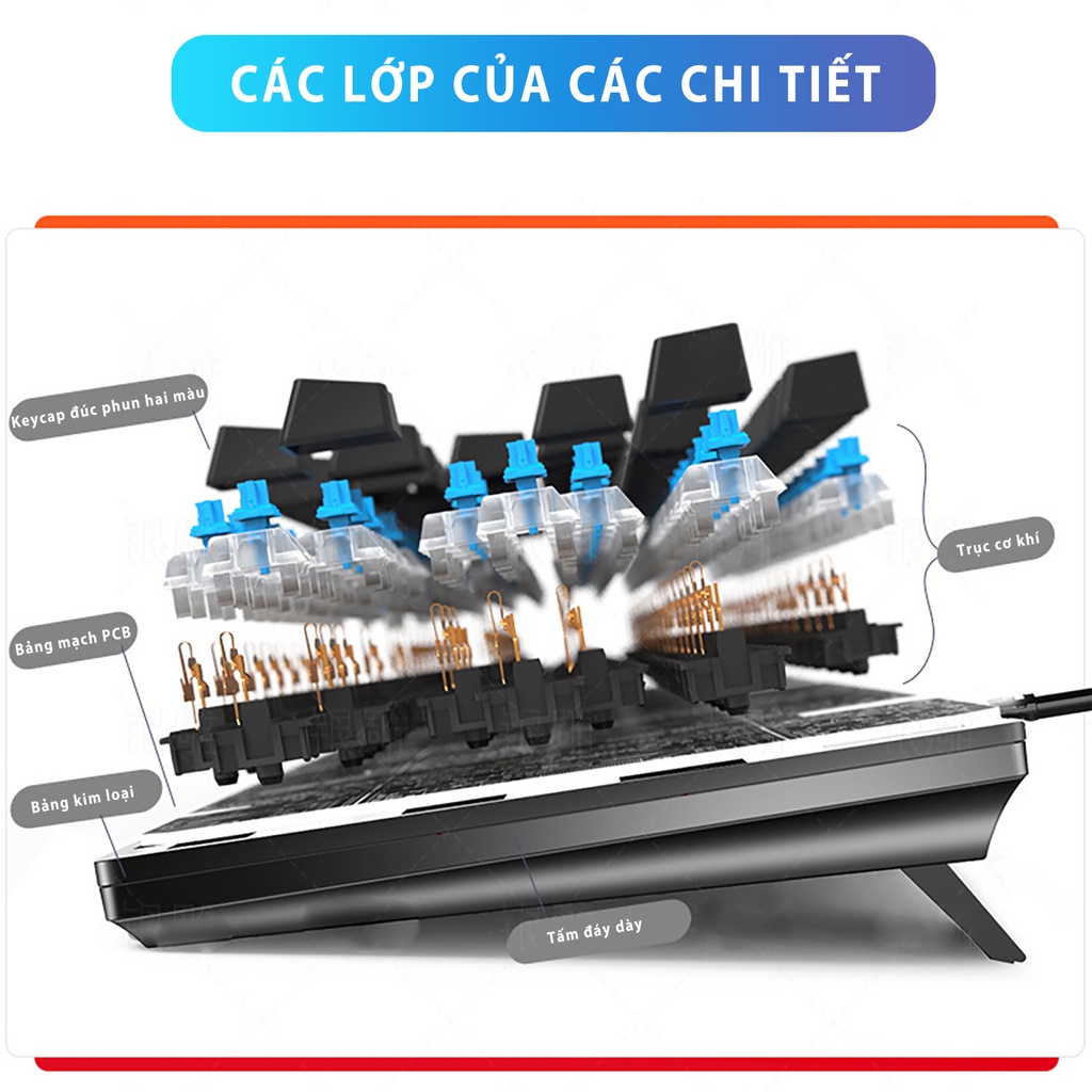 Bàn Phím Cơ Gaming NEXTAGE ZK3 TKL 87 Key Và Full Size 104 Key Đèn Led RGB Chuyên Chơi Game ESPORTS Cho Máy Tính