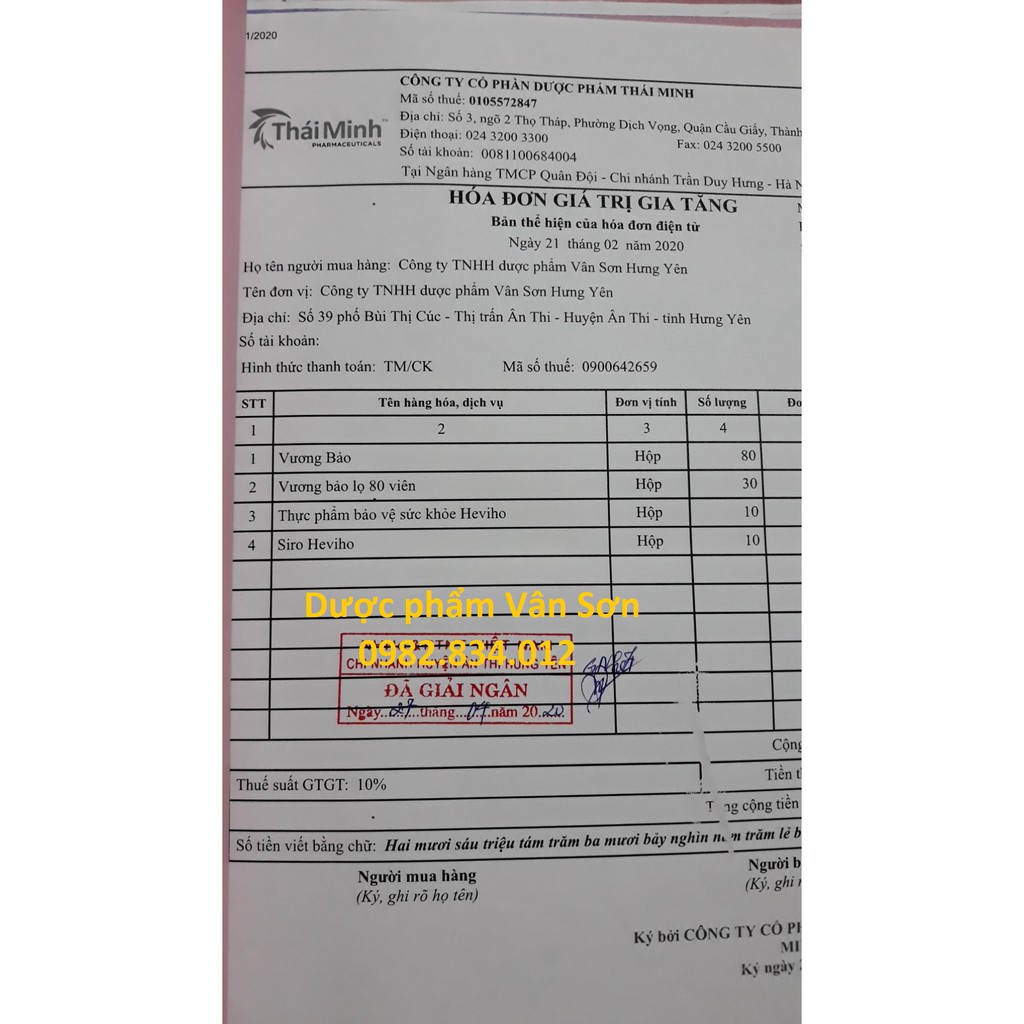 Tràng phục linh xanh - có tem tích điểm hộp 20 viên