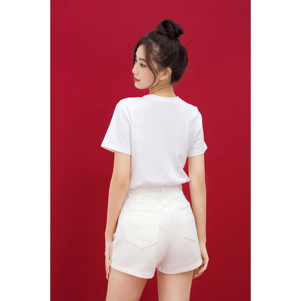 [Mã WABRGUM giảm 10% tối đa 30K đơn 99K] Áo thun nữ thời trang GUMAC thiết kế in chữ ATC01028