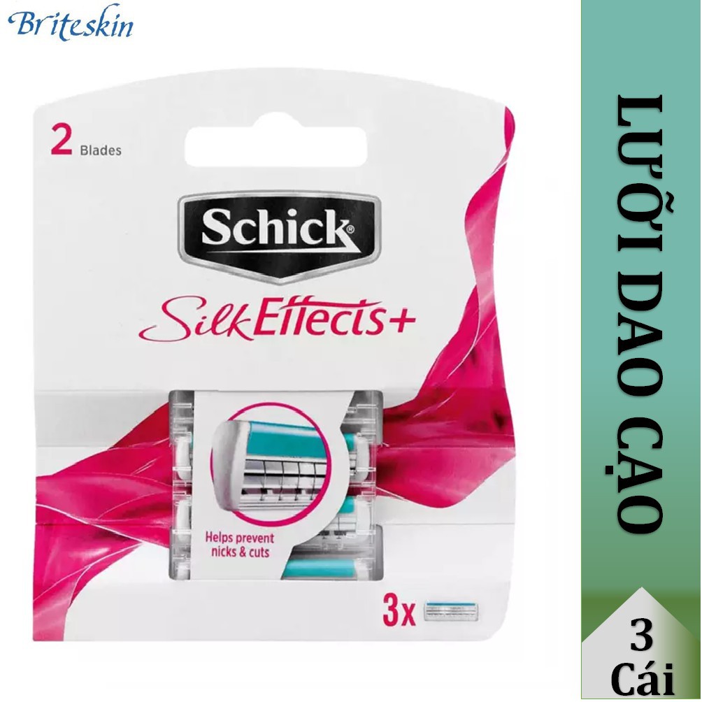 Bộ Sản Phẩm Lưỡi Và Dao Cạo Nữ Schick Silk Effects 2S