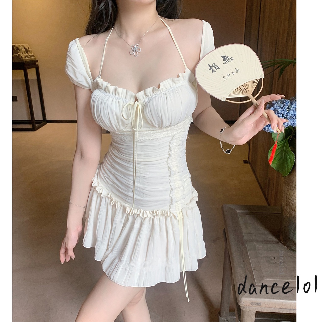 Đầm Dây Rút Múa1O1-y2k Fairy Grunge Cho Nữ