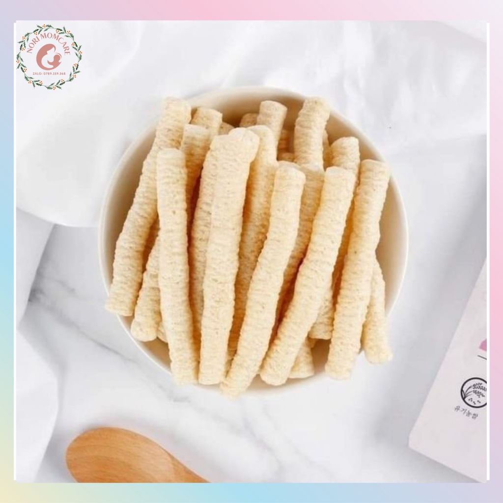 Bánh que ăn dặm gạo lứt hữu cơ Bebedang cho bé 6m+