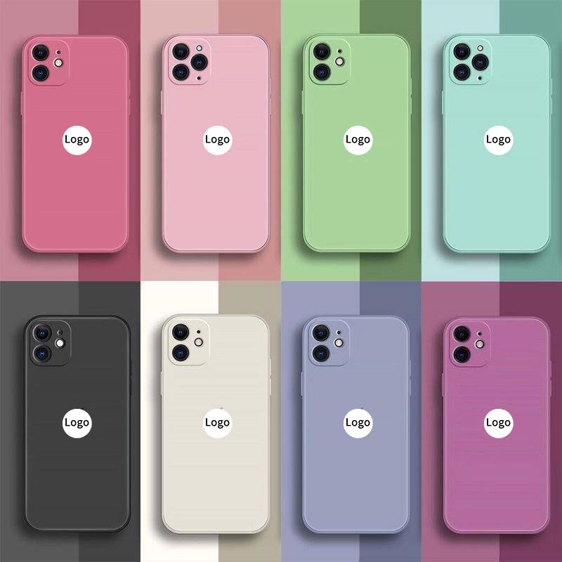 Ốp điện thoại silicon mềm màu trơn chống sốc thích hợp cho iPhone 11 12 13 Pro Max X XS Max XR