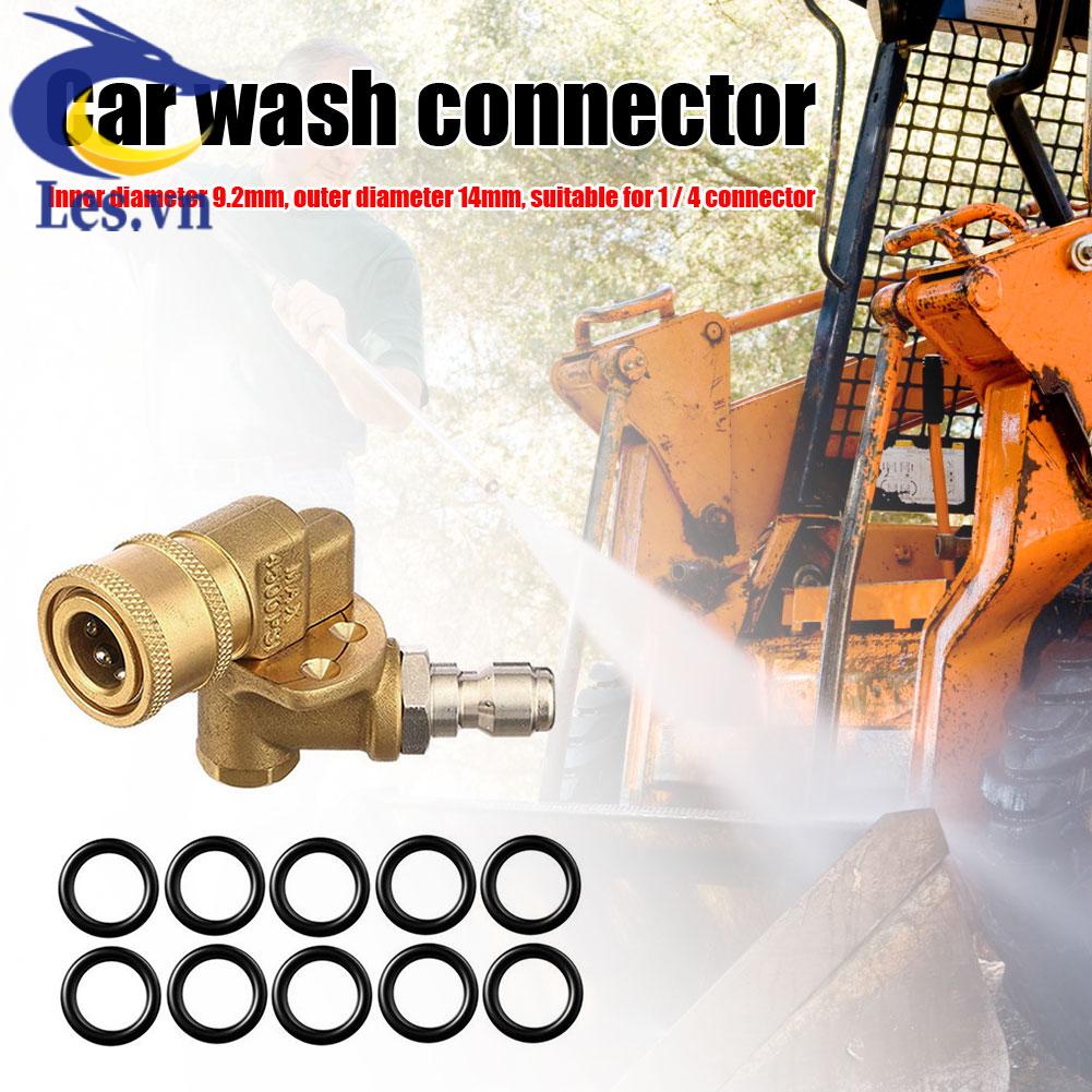 1/4 Đầu Nối 180 Độ + 10 Vòng Tròn Cho Máy Phun Rửa Áp Lực