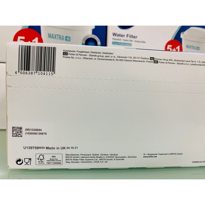 Lõi lọc bình Brita Maxtra Plus Filter Cartridge