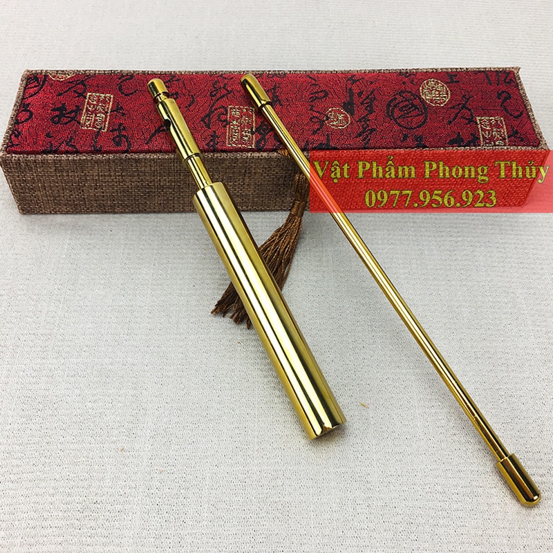 Thước tầm long mạ vàng 24k dạng gập cao cấp
