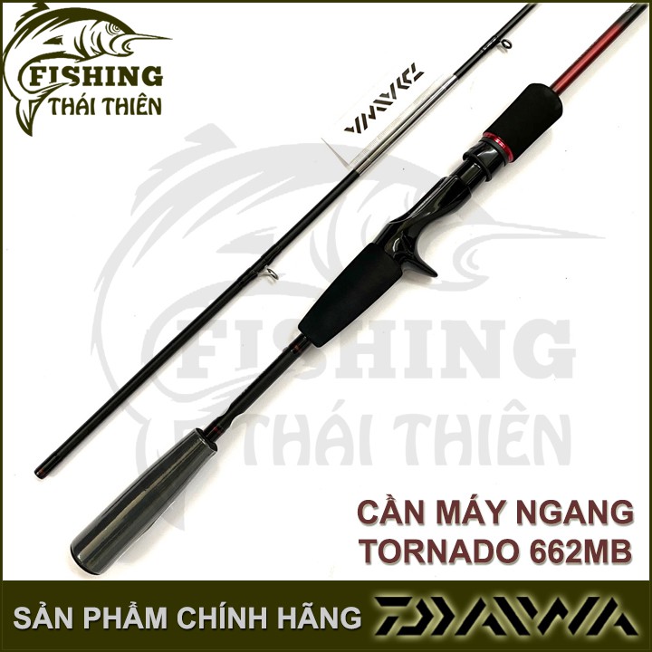 Cần câu cá Daiwa Tornado cần 2 khúc lure máy ngang 662MB 1m98 khoen Fuji Pat Daiwa