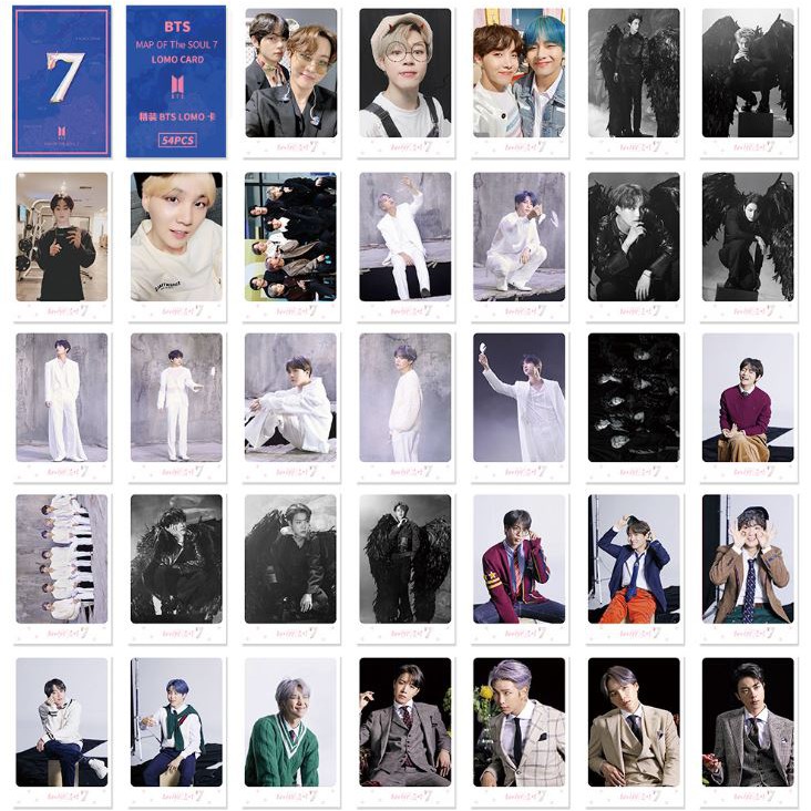 Bộ 52 lomo Bangtan World tour,MOTS 7, BLACKPINK in 2 mặt cực đẹp | BigBuy360 - bigbuy360.vn