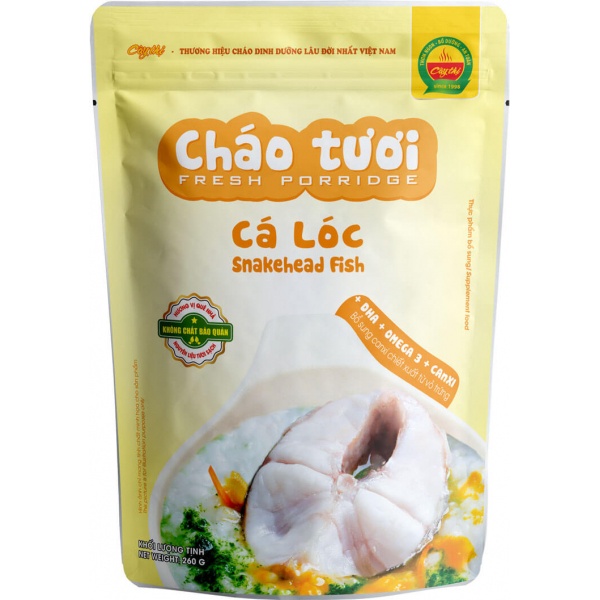 Combo 5 Gói Cháo Tươi Cây Thị ăn liền đủ vị cho Bé từ 7 Tháng