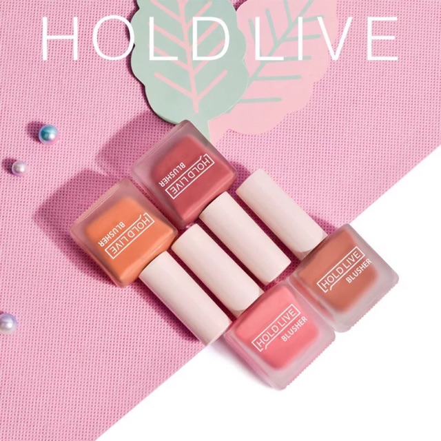 Phấn má hồng HOLDLIVE BLUSHER dạng kem dễ tán nội địa Trung 12,5g