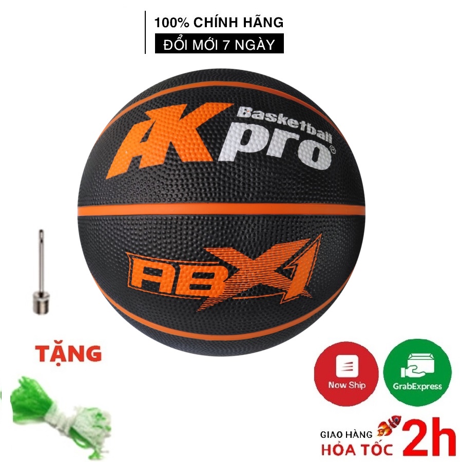 Quả bóng rổ thi đấu Cao Su AKPro ABX1  Size số 5,6,7 Tiêu chuẩn quốc tế FIBA