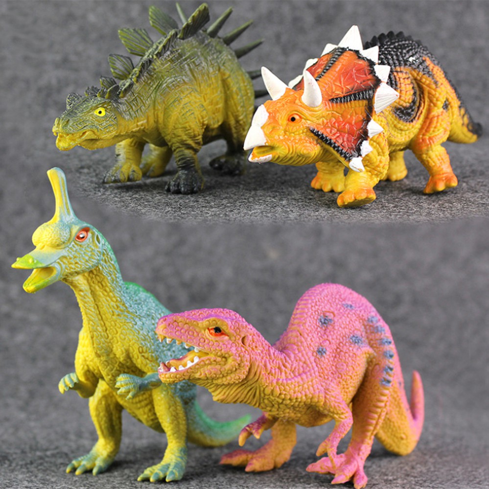 Bộ đồ chơi mô hình thế giới khủng long New4all Dinosaurs Discovery 12 con nhựa PVC an toàn cho bé trên 3 tuổi