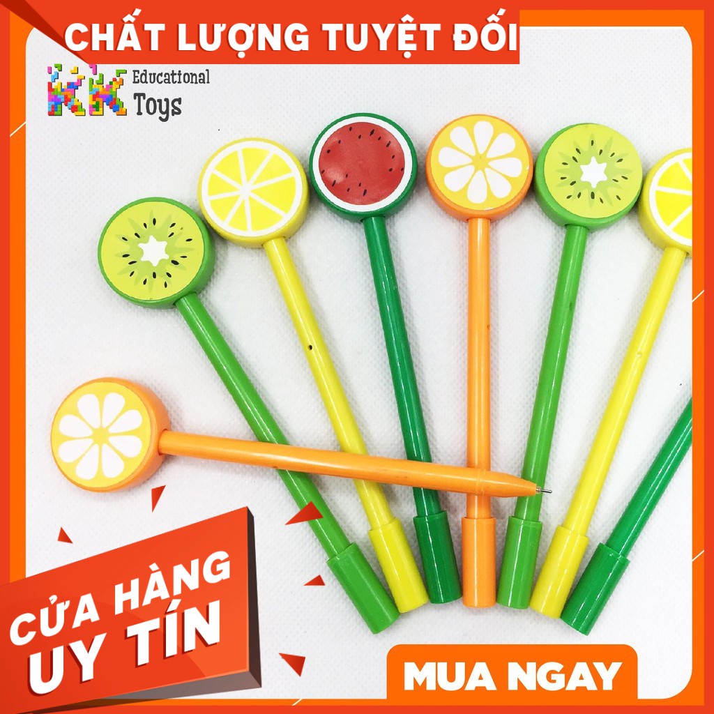 Đồ dùng học tập giá rẻ: Bút gel nước hình lát trái cây ngộ nghĩnh - KKstore