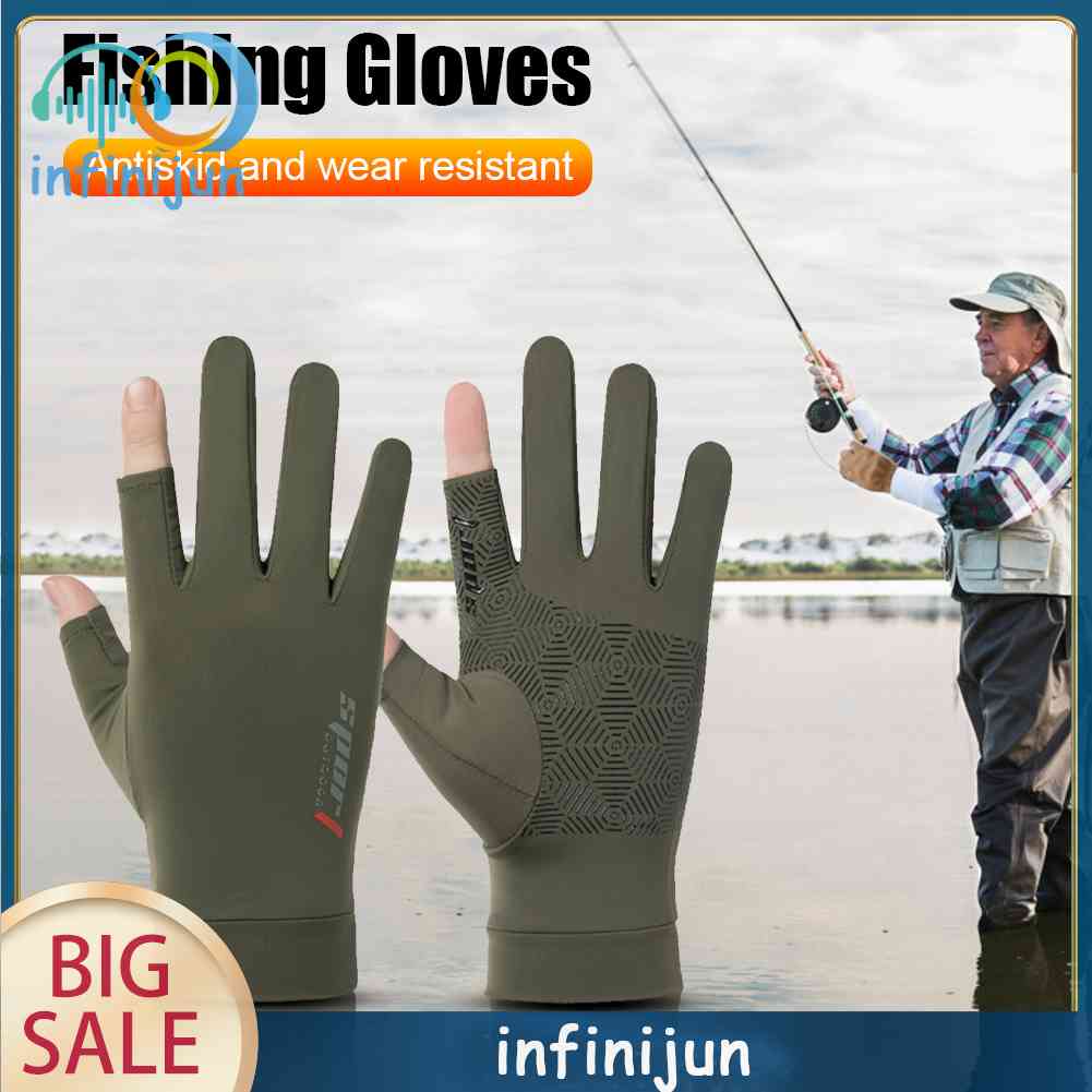 1 Đôi Găng Tay Câu Cá Chống Trượt 2 Ngón Cao Cấp Sự Bảo Vệ