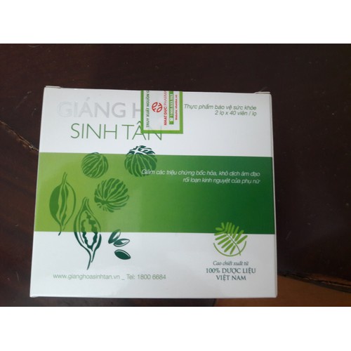 Giáng hỏa sinh tân - hỗ trợ sinh lý nữ, Hộp 2 lọ x 40 viên