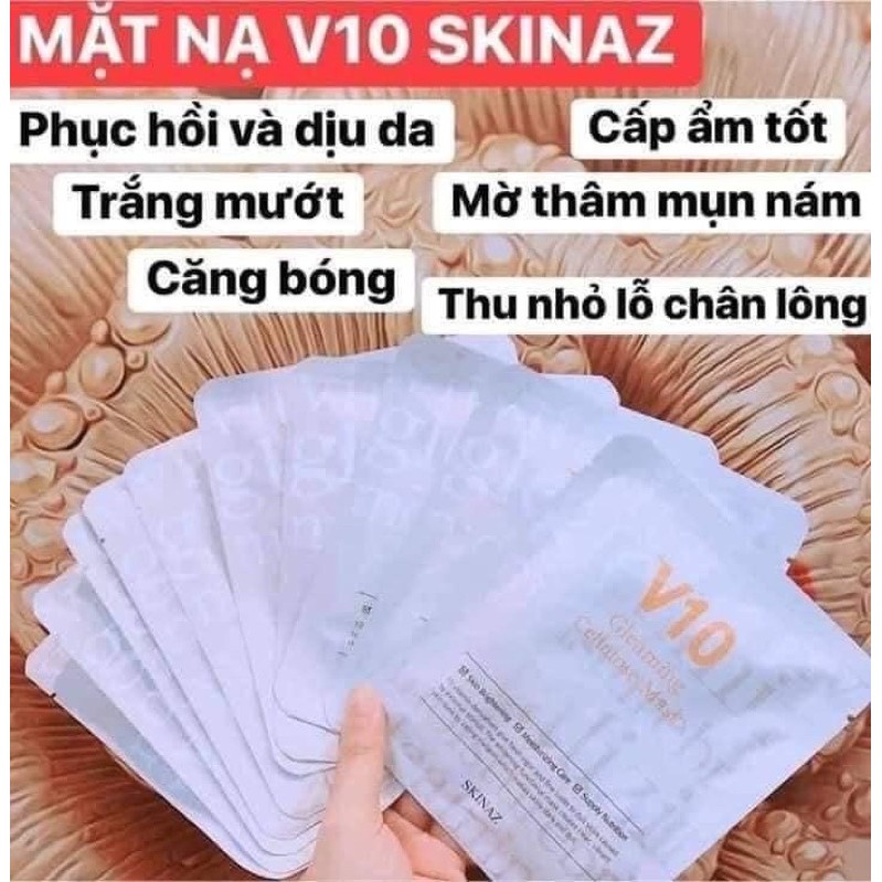 MẶT NẠ #V10 SKINAZ (Hộp 5 miếng)