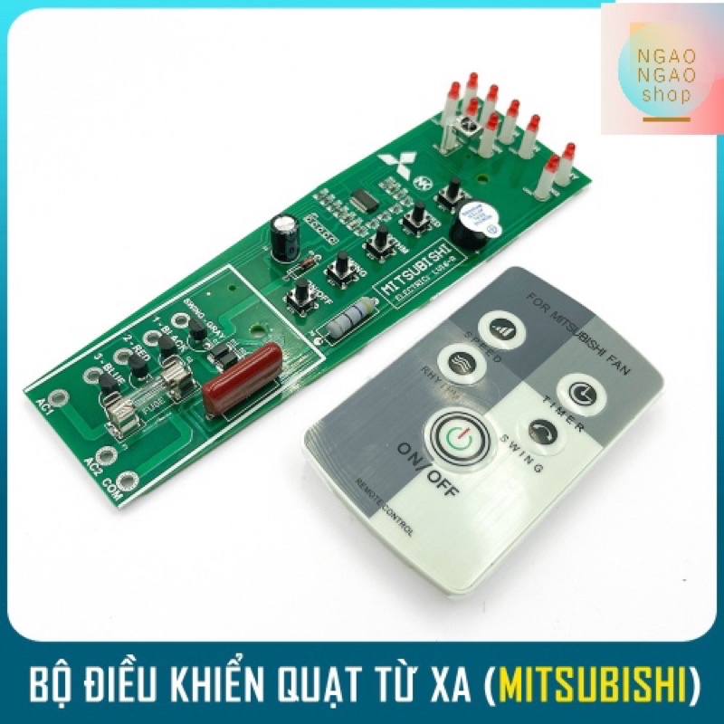 Bộ Mạch Điều Khiển Quạt Từ Xa(Chính Hãng) MITSUBISHI cho QUẠT CÂY QUẠT ĐỨNG LV16-RT/RR/RS