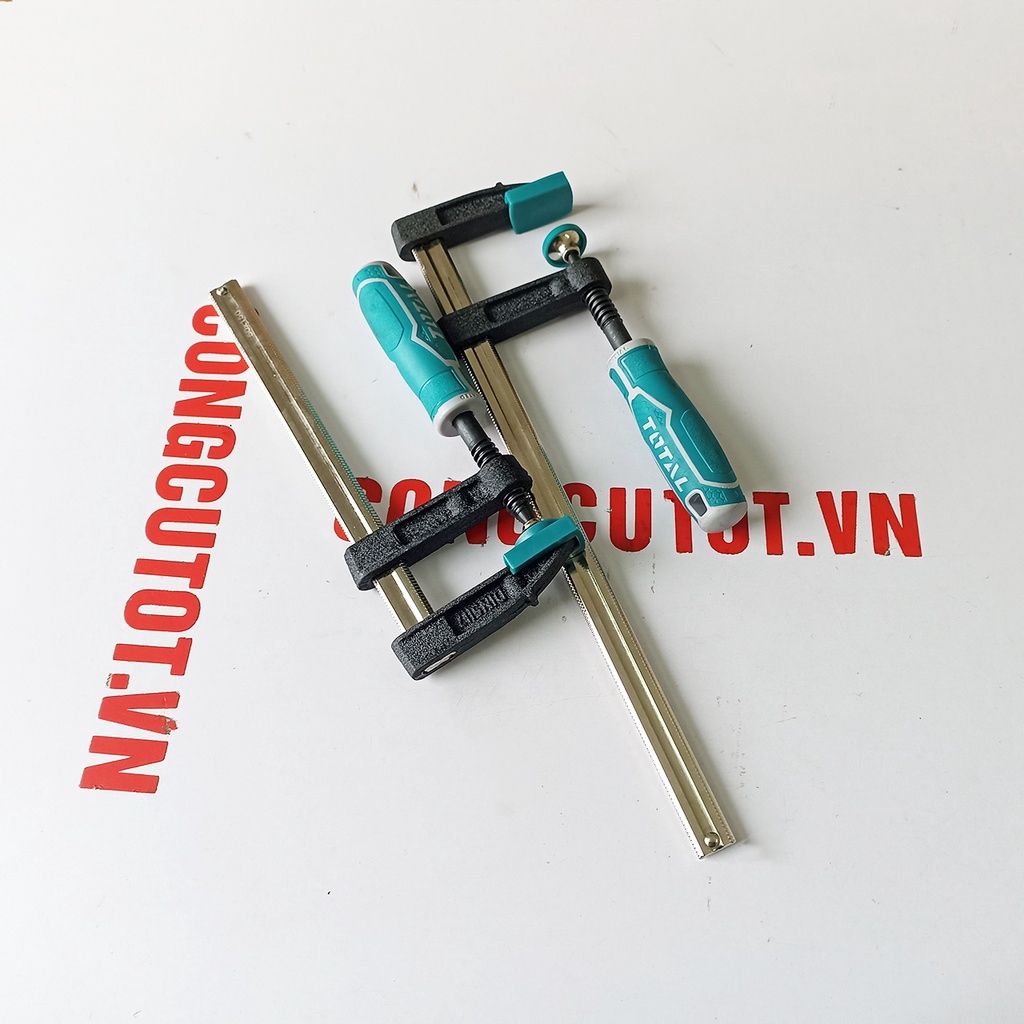 Cảo kẹp gỗ chữ F 50 x 200 mm lực kẹp 170kg Total THT1320502