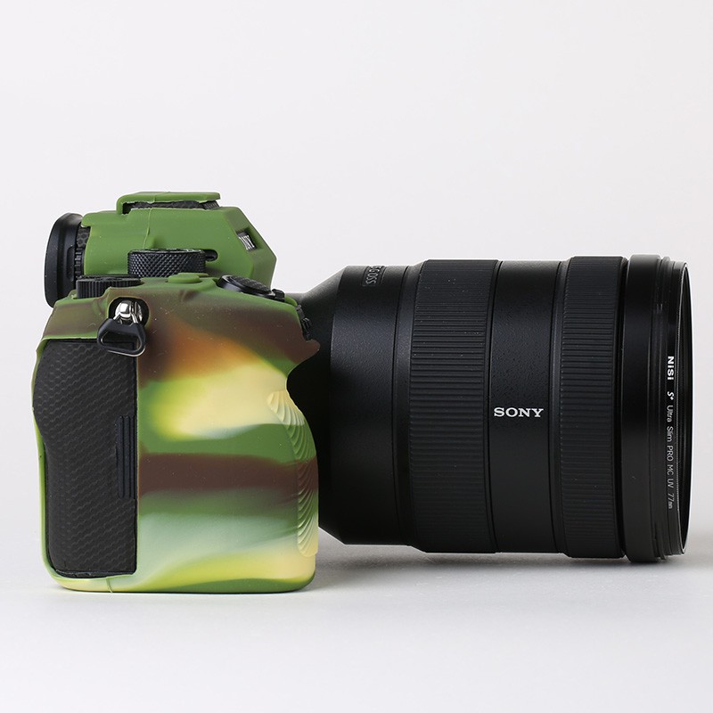 Ốp máy ảnh chất liệu silicone cao su mềm cho Sony A7R IV A7R4 A7R mark4 A7M4 A7 IIII