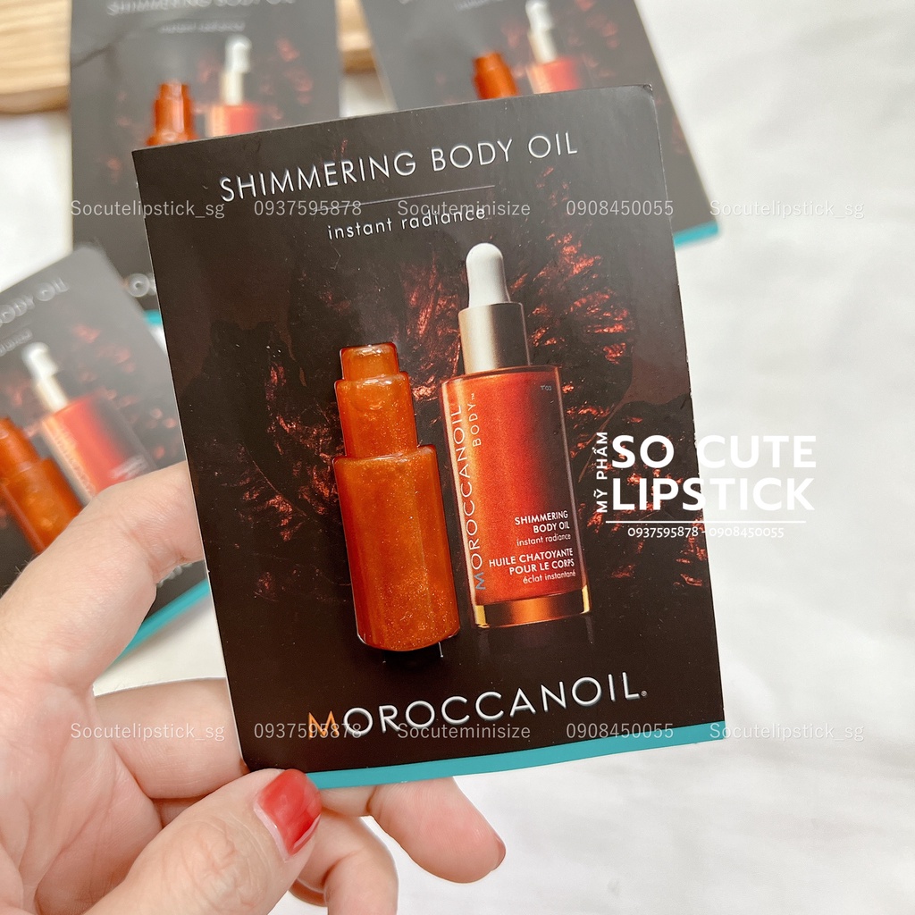 Sample Bắt sáng body Moroccanoil Shimmering Body Oil 4ml