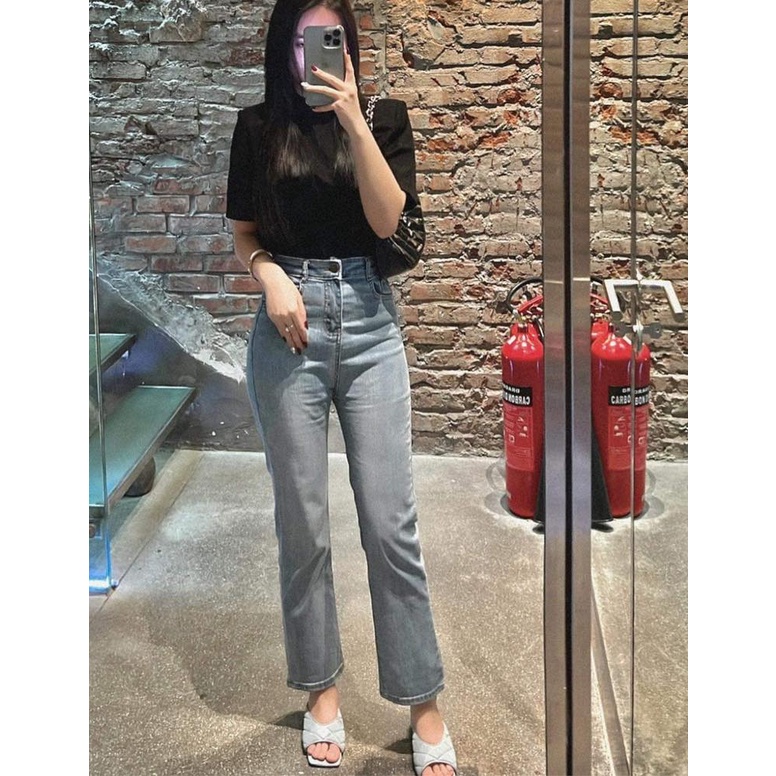 Quần JEAN SUÔNG hàng xuất co giãn 4 chiều tôn dáng