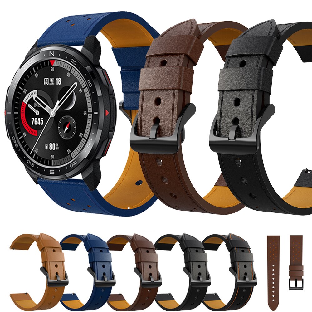 Dây Da Thay Thế Cho Đồng Hồ Honor magic Watch 2 46mm Honor GS Pro 22mm