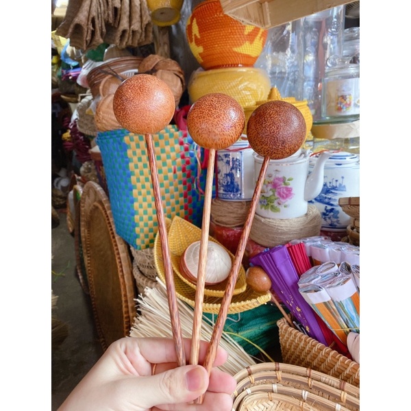Gáo gỗ, gáo múc  hình tròn