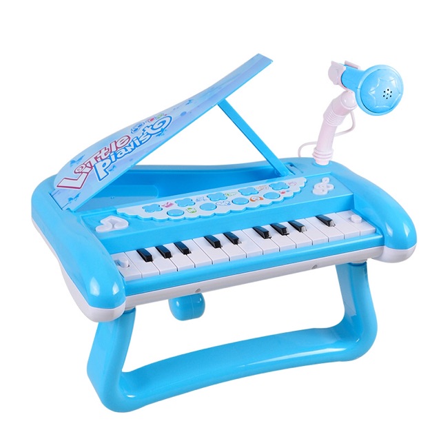 Đồ Chơi Đàn Piano Mini Kèm Micro Cho Bé  Size trên ảnh