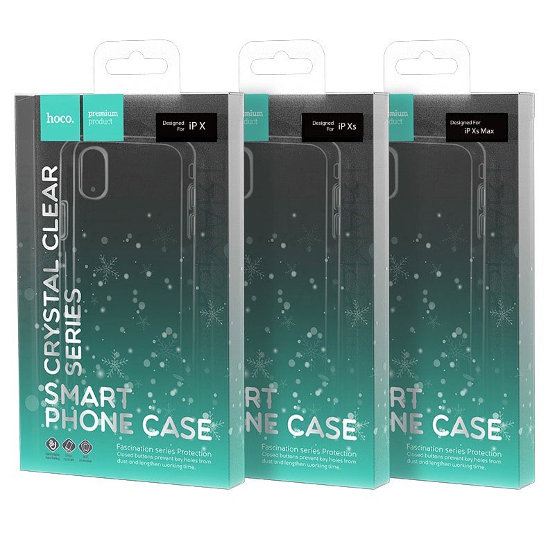 Ốp Lưng Trong Suốt Silicon Hoco Crystal Cho Iphone - Case Cho iphone 6/7/8/X/XS/XR/XSmax