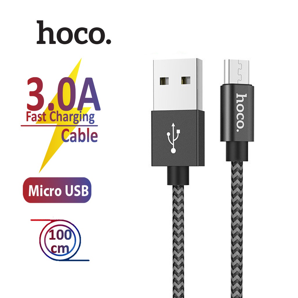 Cáp Sạc Nhanh Hoco X14 Max Micro Dây Dù Chống Gãy Điện Áp DC 5V – 2.0A Dài 1M