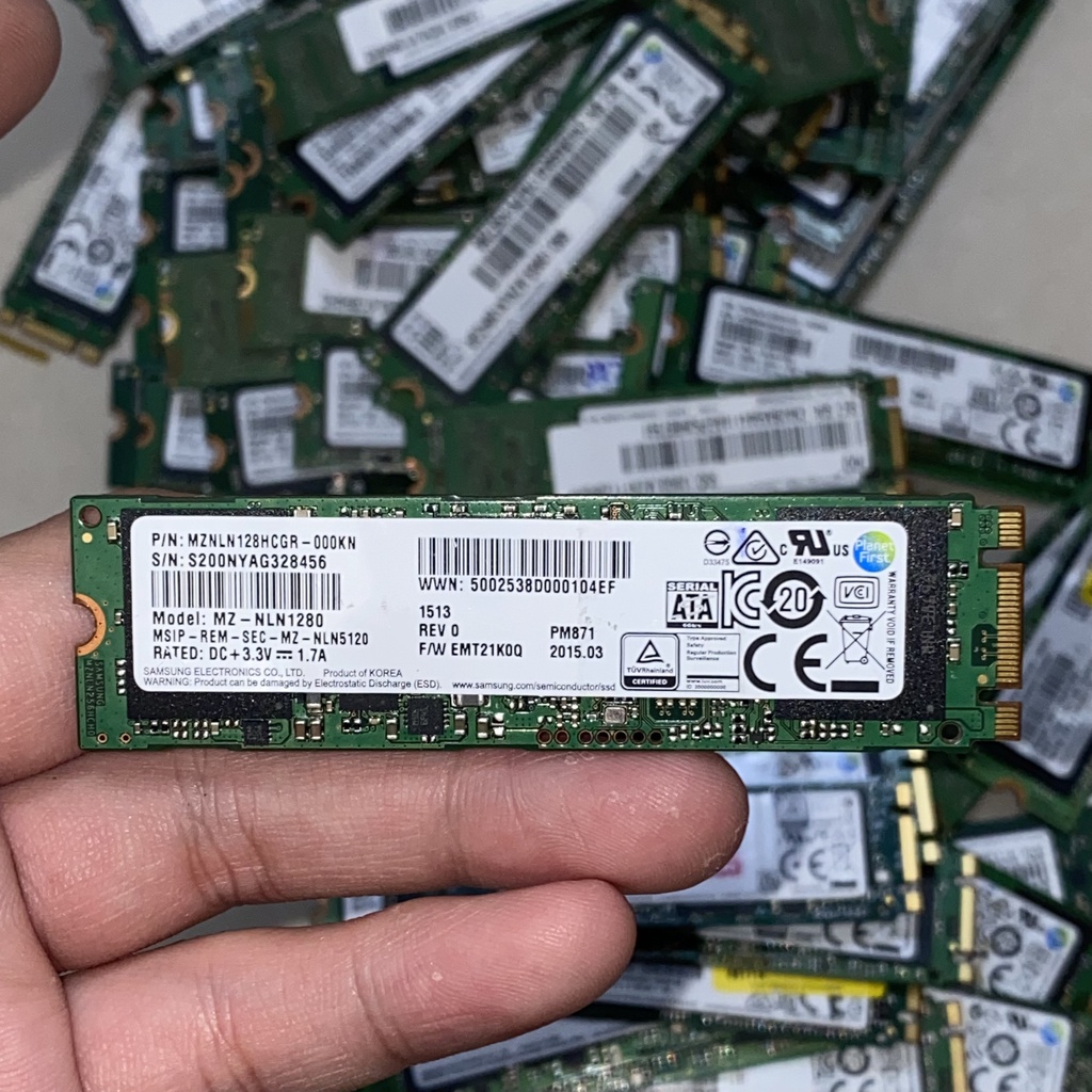 SSD M2 Sata 128GB chuẩn 2280 tháo máy bộ Mỹ nhiều hãng Samsung/SK Hynix/WD/PNY/Sandisk - Hàng nguyên zin đẹp tháo máy