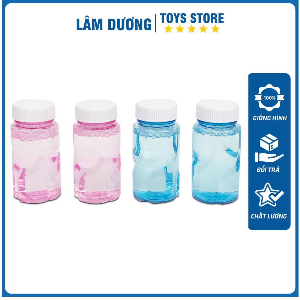 Bình nước bong bóng xà phòng 50ml 💖 Lọ/Bình xà phòng súng bắn bong bóng, cá heo thổi bóng