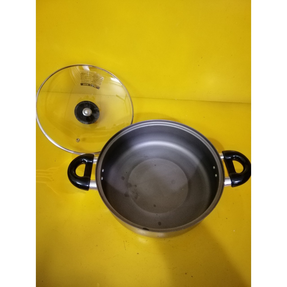 Nồi inox có lớp chống dính nội địa Nhật, size 25cm, cao 8cm (mã 660), Dùng được bếp từ