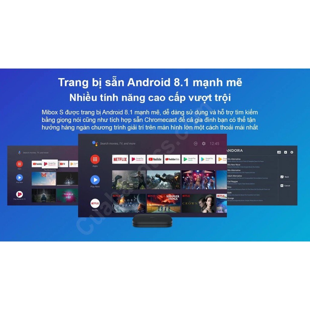 [Bản quốc tế] Android Tivi Box Xiaomi Mibox S 4K (Android 8.1) | BH 6 THÁNG