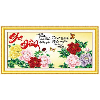 Tranh Đính Đá Nổi Kim Cương ABC Gia Đình Hạnh Phúc YN2045