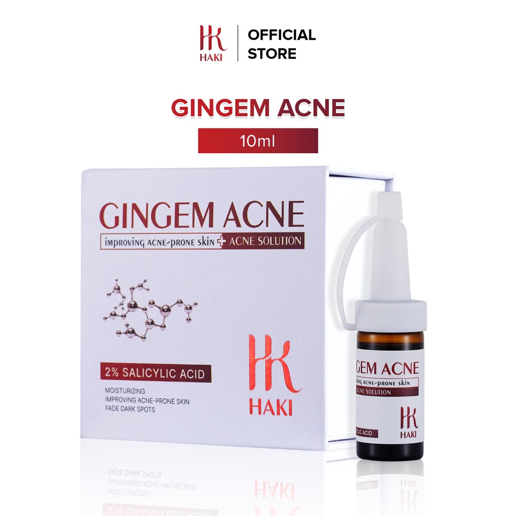 Serum Ngừa mụn HAKI Gingem Acne Sạch Mụn Sáng Da 15ml