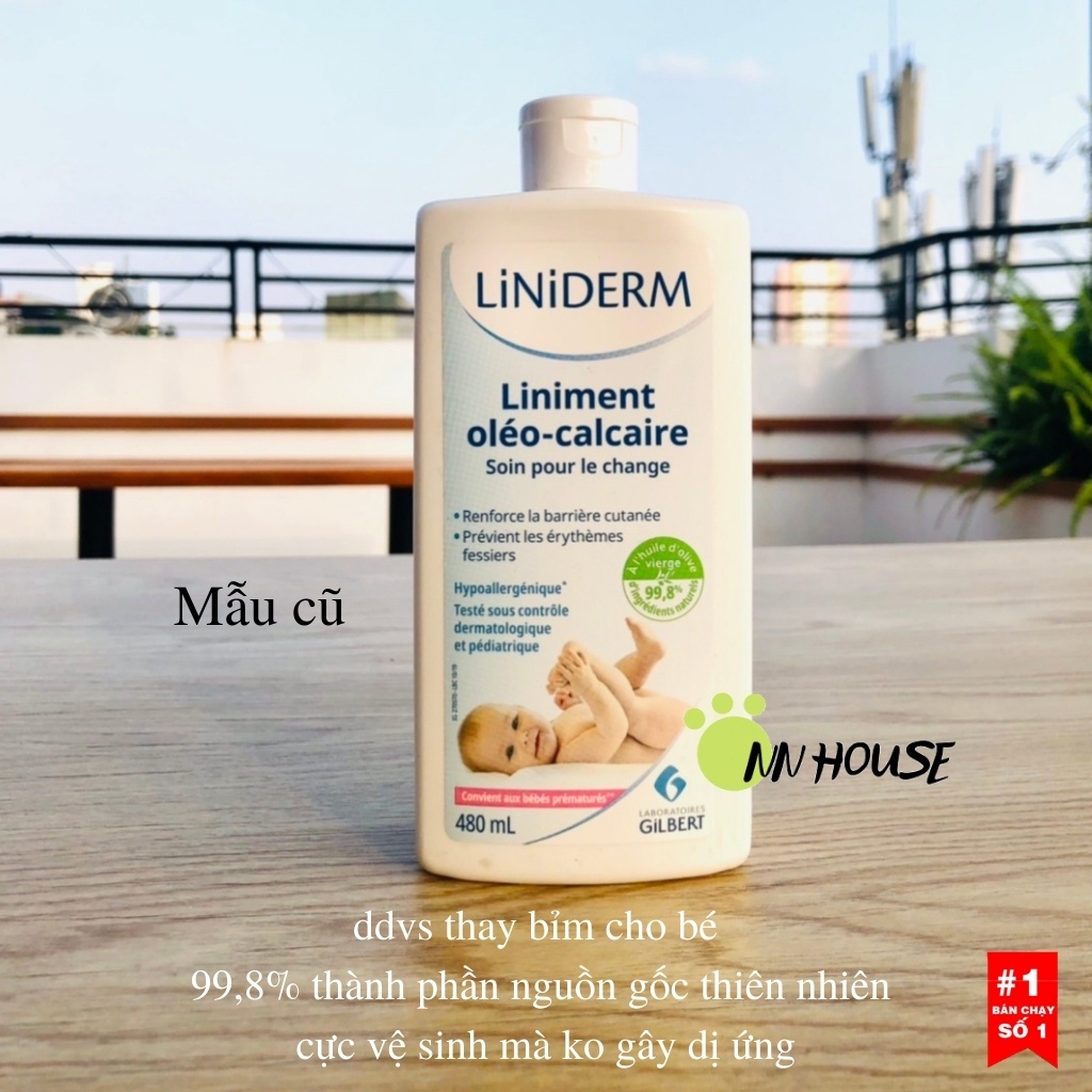 Dung dịch vệ sinh thay bỉm cho bé Liniderm Liniment Gilbert làm dịu da, chống hăm tã, tiện lợi - ddvs chăm sóc da bé.