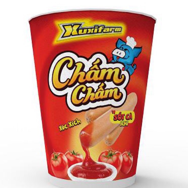 Xúc xích Xuxifarm Chấm Chấm sốt cà ICHI hương vị độc đáo (đủ 2 vị best seller)