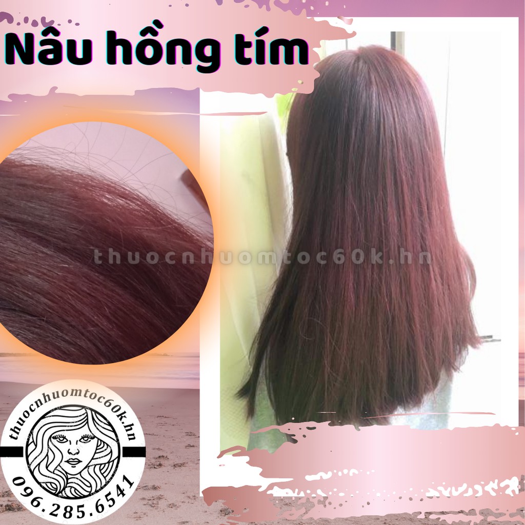 (Ko Tẩy)Thuốc nhuộm nâu hồng tím trợ dưỡng găng tay thuocnhuomtoc60k.hanoi | BigBuy360 - bigbuy360.vn