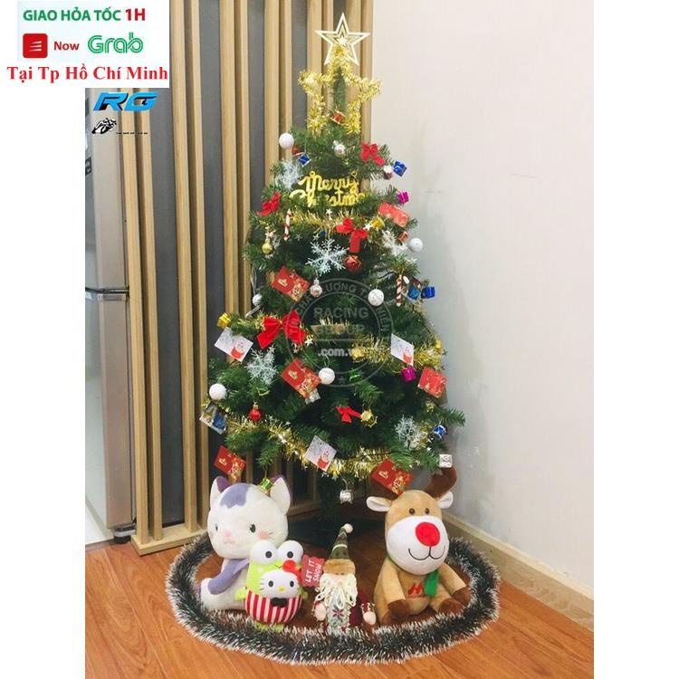 Cây Thông Noel 1m5 Trang Trí Giáng Sinh Cao Tặng 1 Ngôi Sao Và 3 Dây Kim Tuyến Hàng Việt Nam Cao Cấp