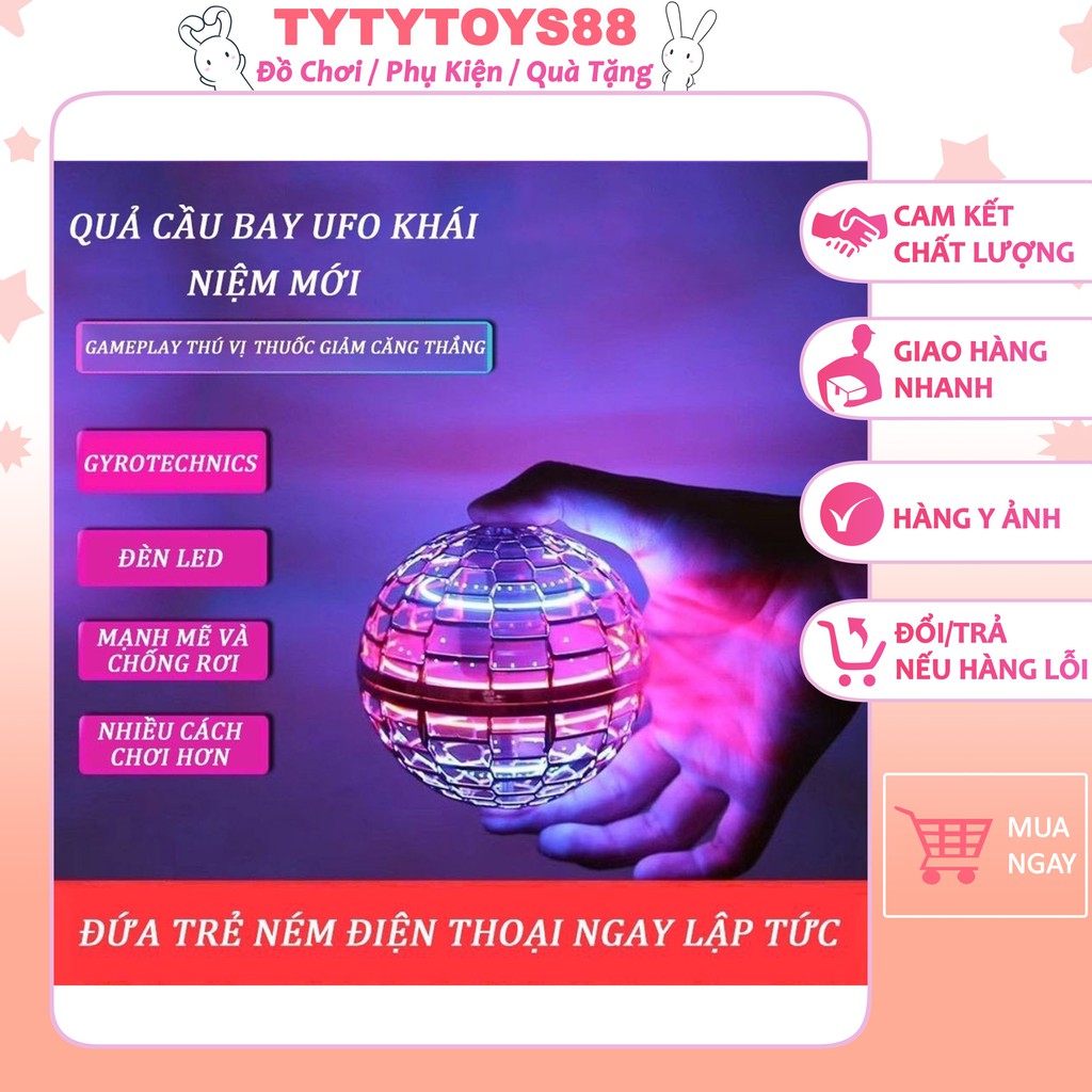 Quả Cầu Ma Thuật  Đồ chơi cảm ứng -Quả Bóng UFO Có Thể Xoay Được -tytytoys88