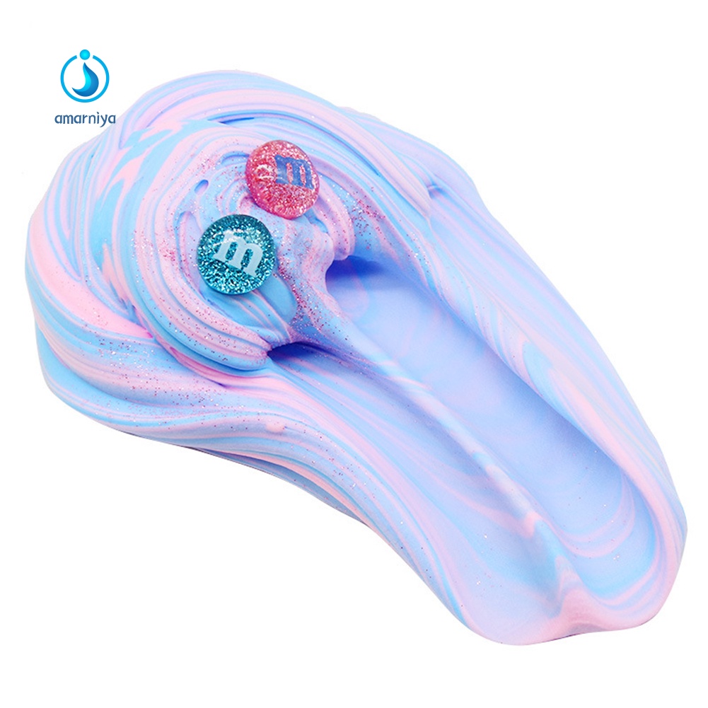 Slime Dẻo Ma Thuật Trộn Hạt Hình Đồng Hồ Và Bánh Kem Dễ Thương Cho Bé