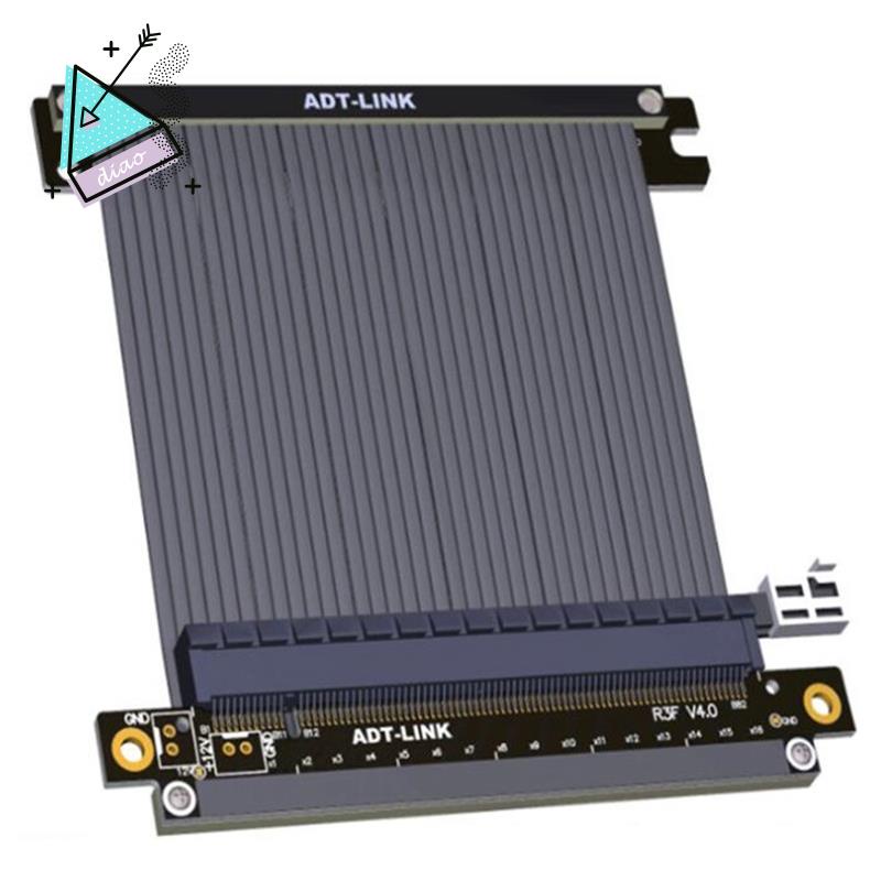 Dây Cáp Mở Rộng Pcie 4.0 16X PCI-E 4.0 Cho Card Đồ Họa Dài 18.5cm